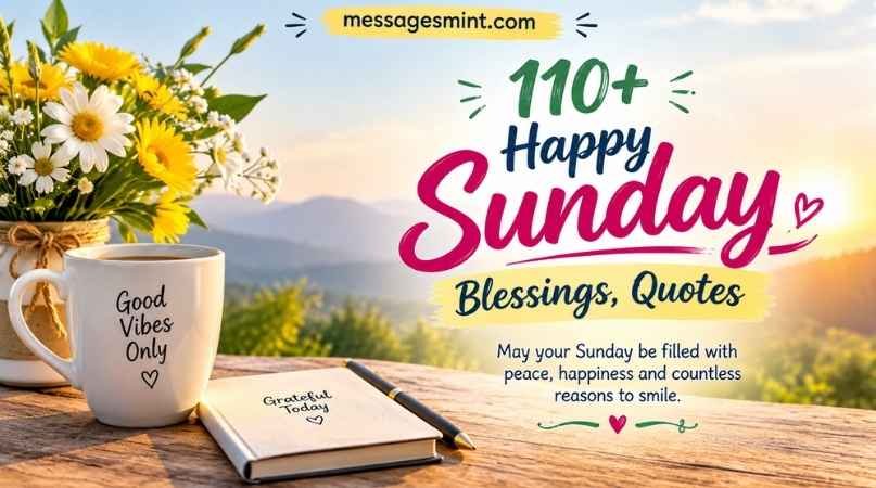 Happy Sunday blessings, quotes and wishes for a peaceful and joyful Sunday